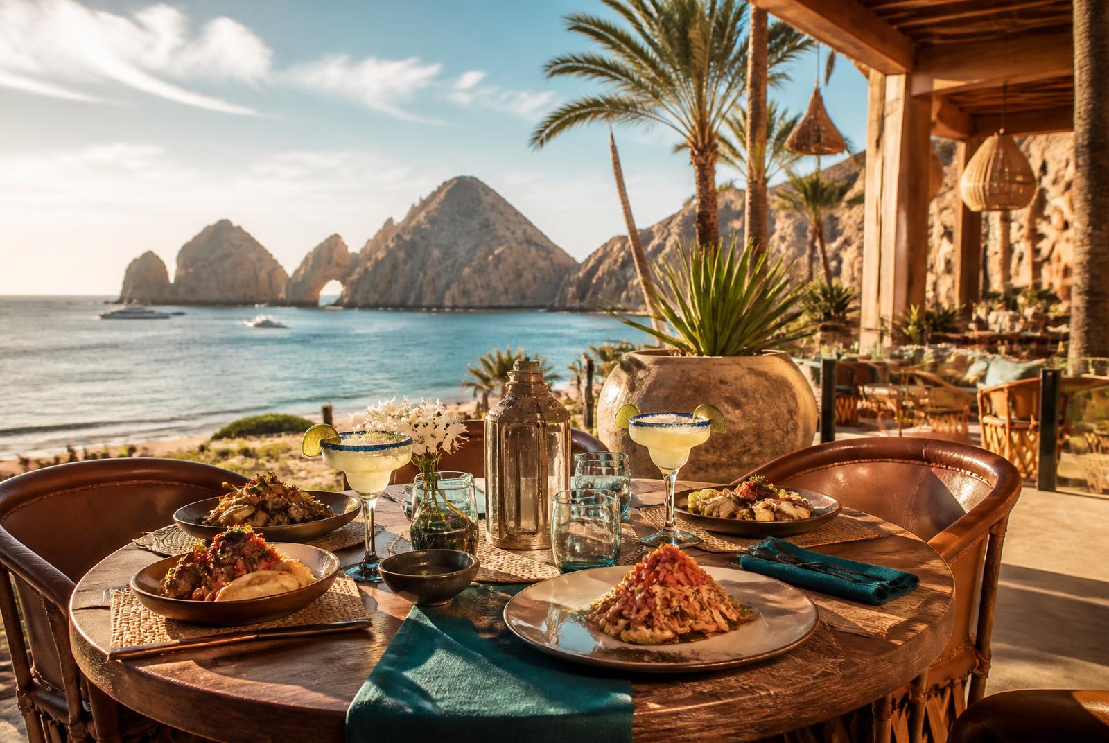 Oceanfront all-inclusive dining at Villa La Estancia, Cabo San Lucas